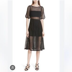 Sandro Malia Black Lace Dress NWT